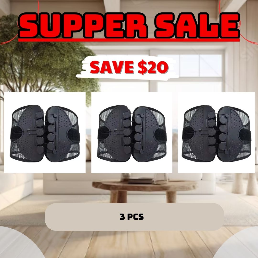 🧘Adjustable Lumbar Support Belt – Lower Back Brace💪
