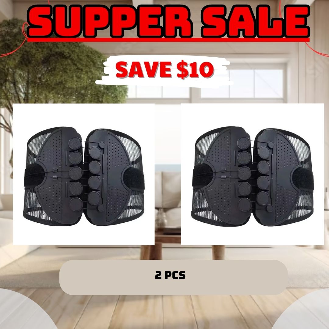 🧘Adjustable Lumbar Support Belt – Lower Back Brace💪