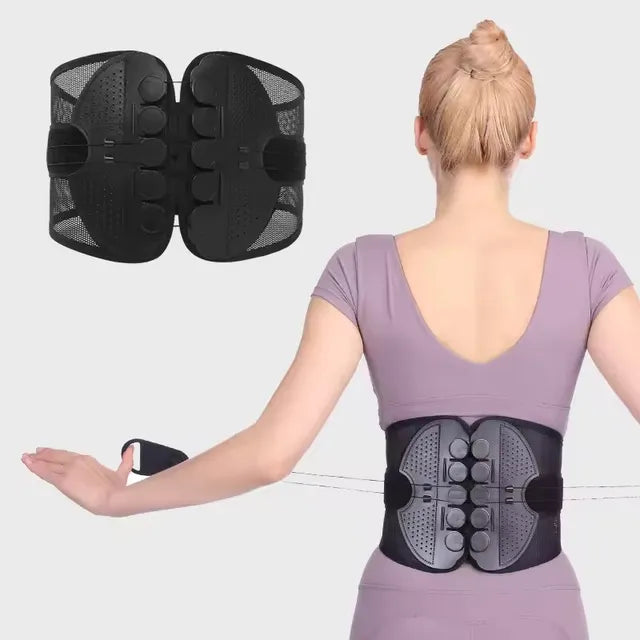 🧘Adjustable Lumbar Support Belt – Lower Back Brace💪