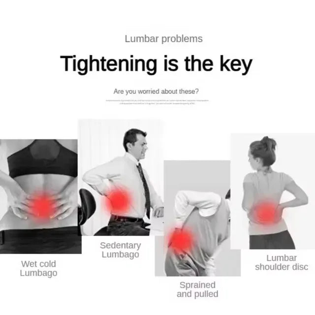 🧘Adjustable Lumbar Support Belt – Lower Back Brace💪